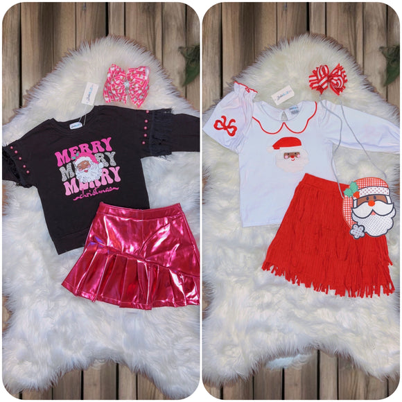 (New) Skirt Bundle Black Santa Set (2 outfits)