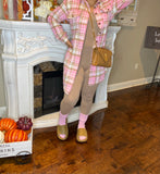 Adult Full Length Pink Flannel